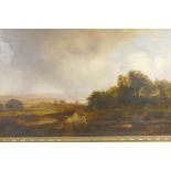 C19th Scottish School, extensive landscape with castle, unsigned, possibly after James Giles RSA,