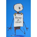 Banksy, 'Keep it Real', limited edition print by the West Country Prince, 91/500, with stamps verso,