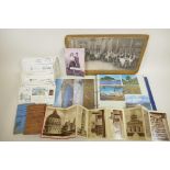 A large quantity of socio-historical ephemera to include postcards, photographs, first day covers
