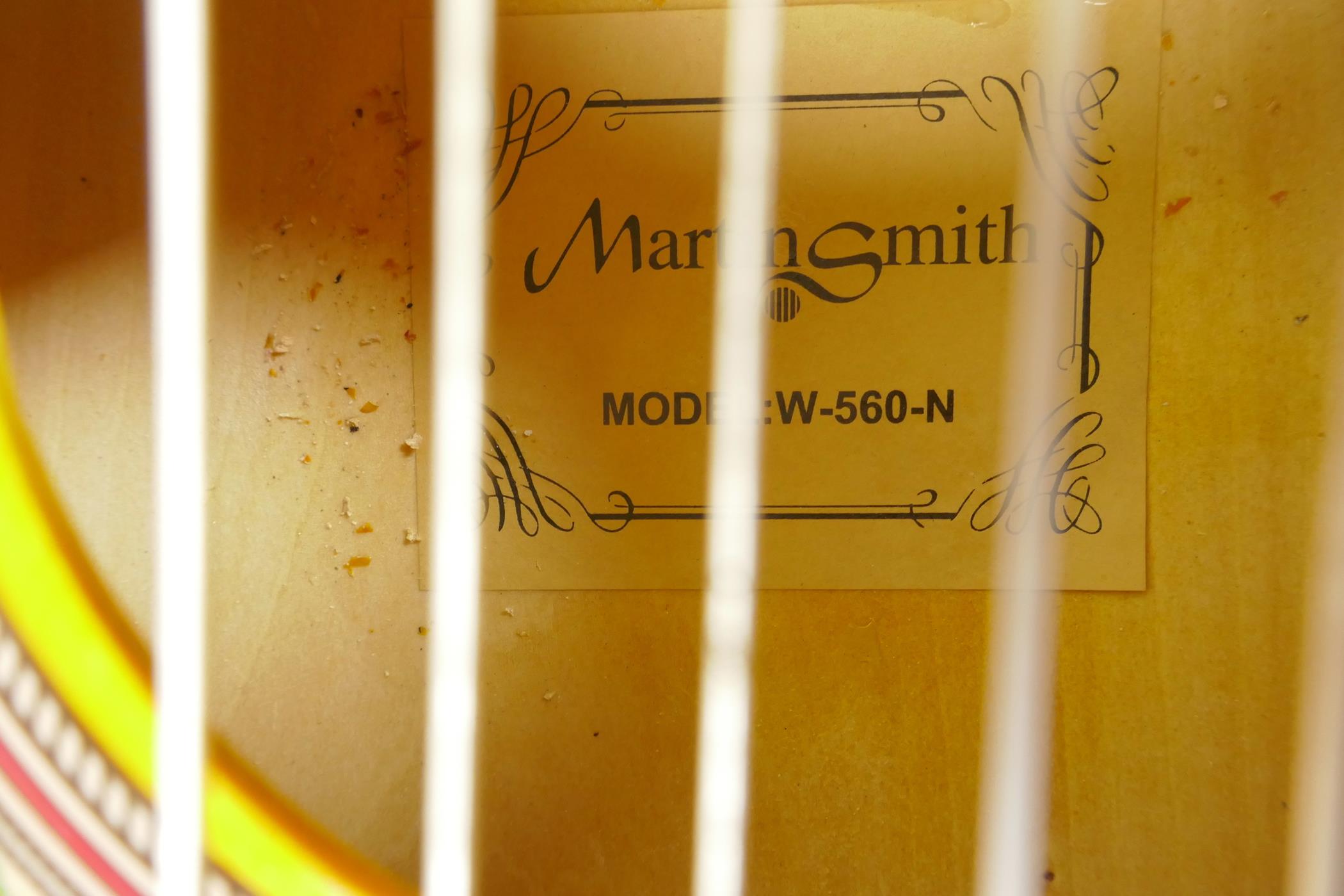 A Martin Smith Spanish guitar, 35½" long, model W-560-N - Image 3 of 3