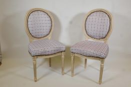 A pair of Louis style side chairs