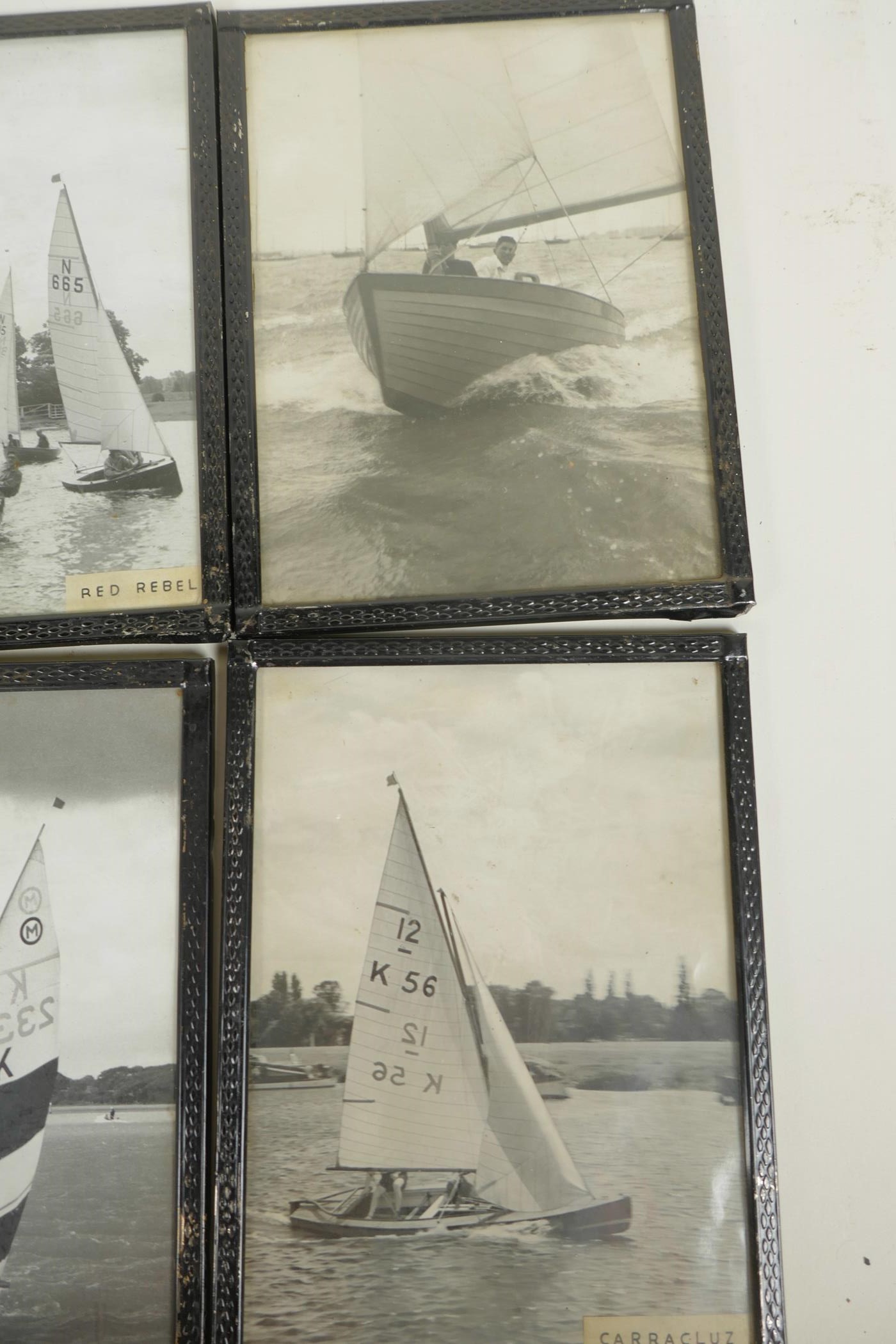 A collection of eight framed photographs of small sailing boats, 6" x 8" - Image 2 of 5