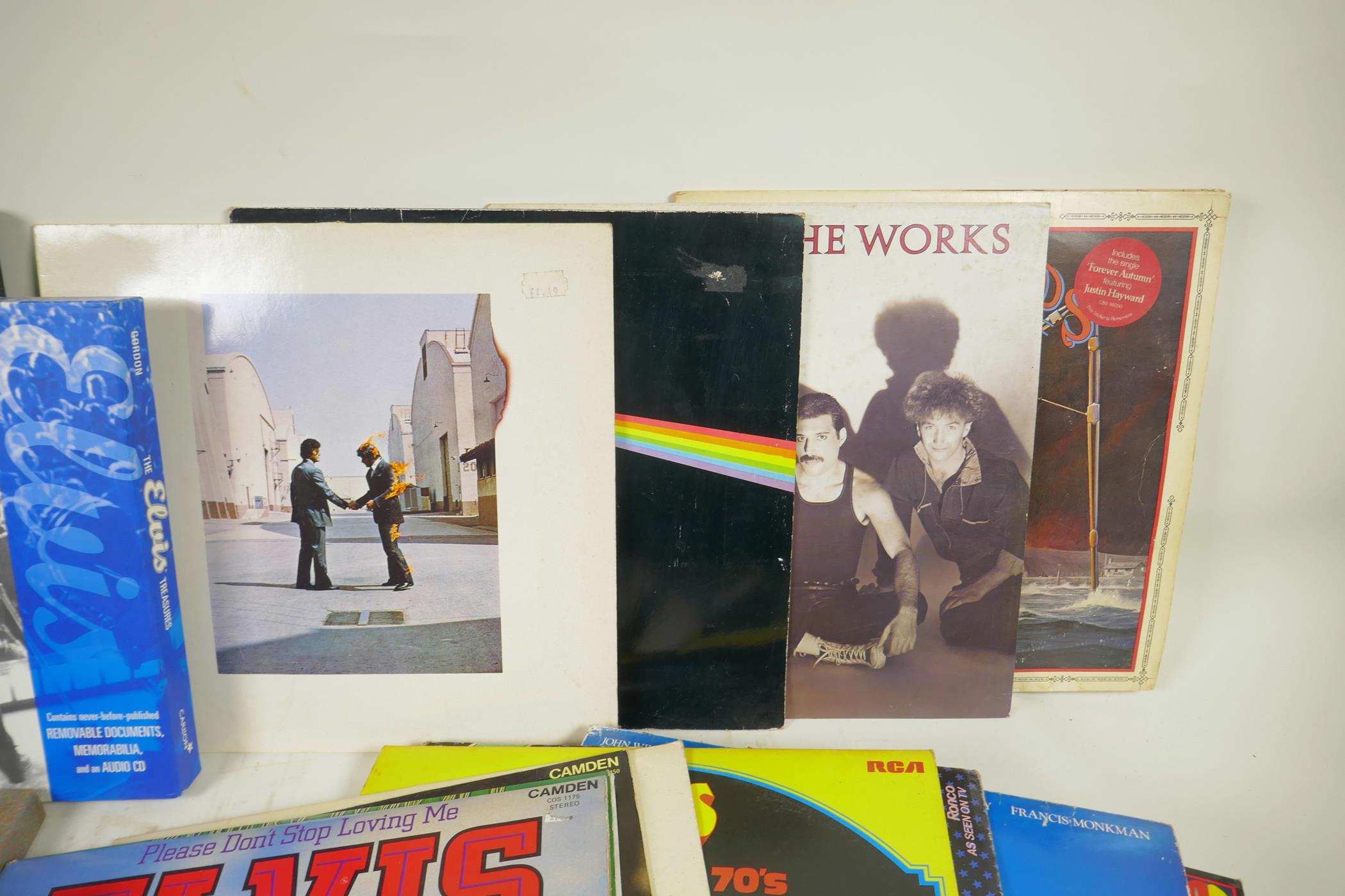 A quantity of vinyl LPs and box sets, Elvis (40+), Pink Floyd, Meatloaf, Rainbow, Queen, Phil - Image 2 of 9