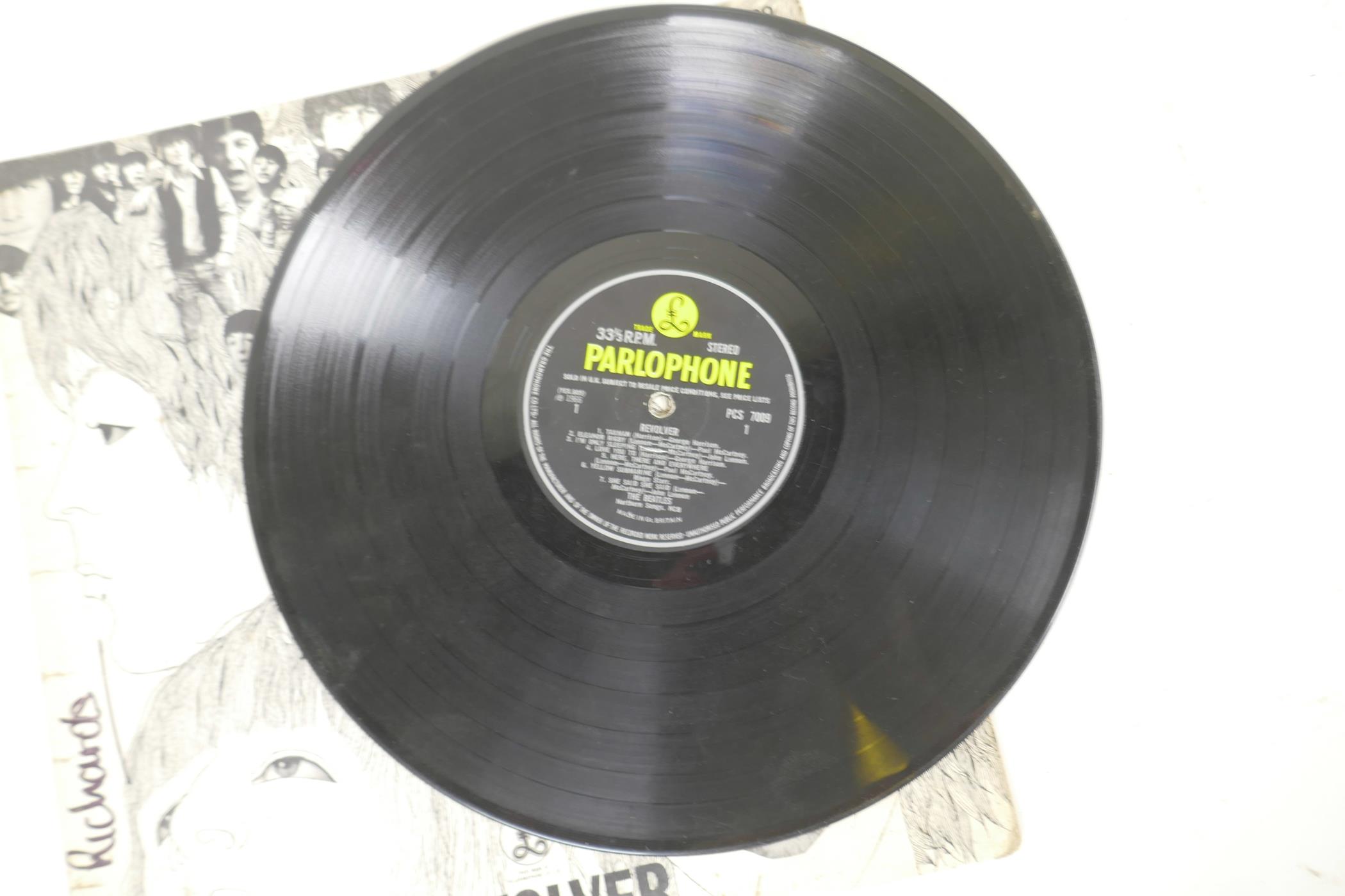 Two Beatles vinyl albums, 'Abbey Road' and 'Revolver', first pressings both used, covers split - Image 3 of 5