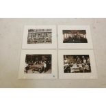 A set of four photographic prints from the original photographs, scenes from American life of the