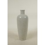 A Chinese crackleware vase, 8½" high