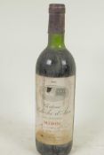 A bottle of Chateau Patache d'Aux Medoc 1982