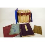 A collection of early C20th books including 'The Rubaiyat of Omar Khayyam', Fitzgerald's translation