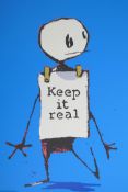 Banksy, 'Keep it Real', limited edition print by the West Country Prince, 91/500, with stamps verso,