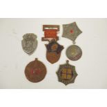 Six various replica Chinese badges