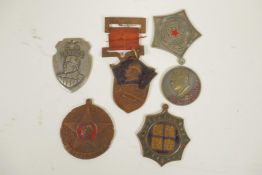 Six various replica Chinese badges