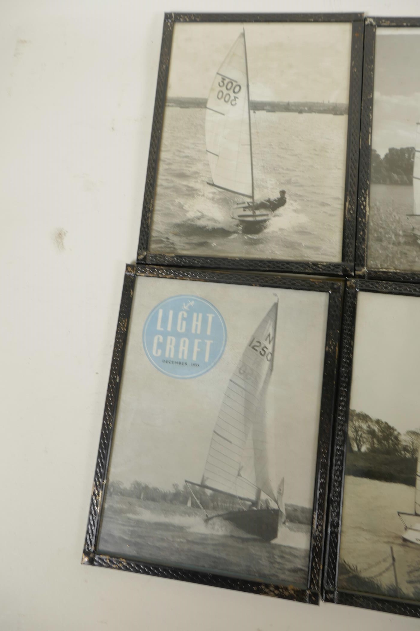 A collection of eight framed photographs of small sailing boats, 6" x 8" - Image 5 of 5
