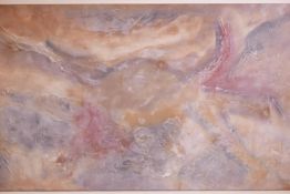 C.J. Delicata, abstract, acrylic on canvas, unframed, 72" x 42"
