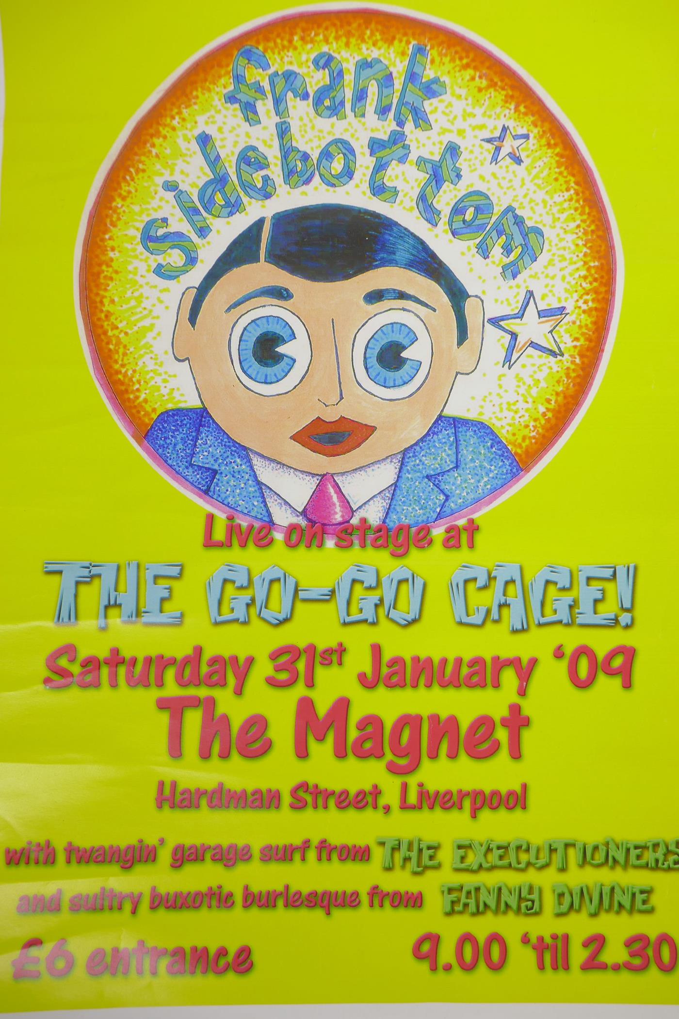 Eight indie music gig posters etc, to include Frank Sidebottom, the Mighty Mighty Bosstones, the - Image 2 of 6