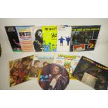 A large collection of vinyl LPs and 7" of various genres, to include 'The Beatles - Help', 'Go-Moog!