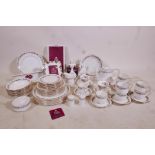 A large quantity of Royal Albert bone china including an 'Old Country Roses' photo frame, 8" x 6"; a