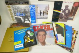A quantity of vinyl LPs and box sets, Elvis (40+), Pink Floyd, Meatloaf, Rainbow, Queen, Phil