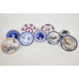 Numerous patriotic commemorative wall plates, including five Wedgwood special editions featuring