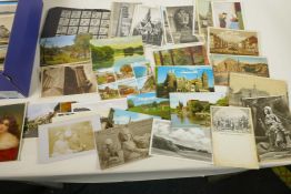 A box of vintage postcards, Europe, UK and USA (approximately 500)