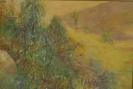 Extensive landscape, signed J. Hamilton Mackenzie, framed watercolour, 14½" x 18½"