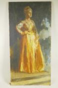 Portrait of Helen Mirren, signed Keene, inscribed verso 'Helen Mirren as Diana in the RSC's