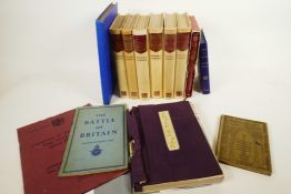 A collection of early C20th books including 'The Rubaiyat of Omar Khayyam', Fitzgerald's translation