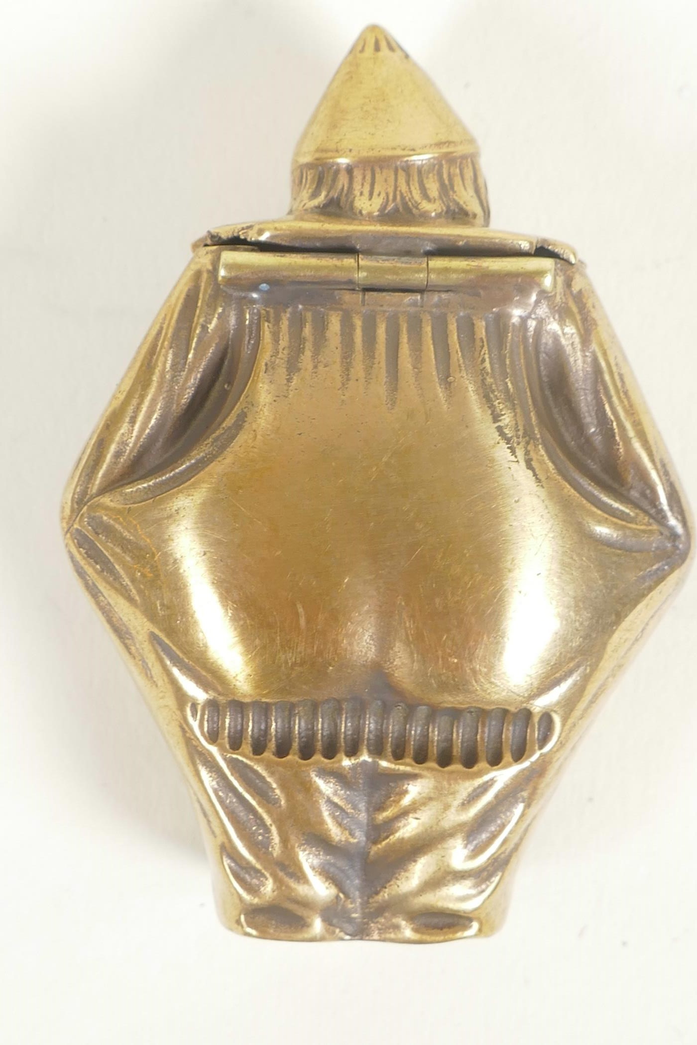 A brass vesta case, 2" long - Image 2 of 3