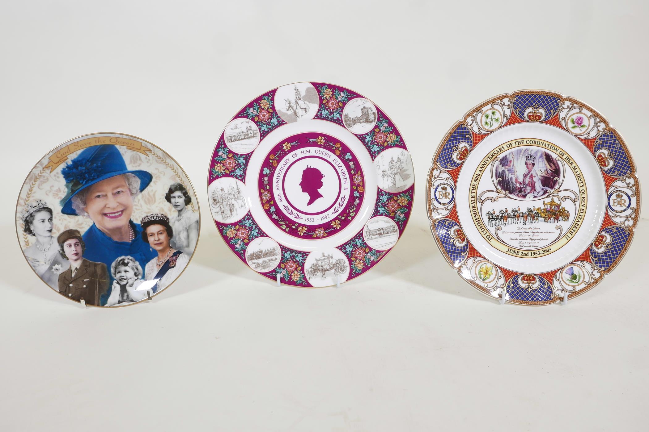 Numerous patriotic commemorative wall plates, including five Wedgwood special editions featuring - Image 6 of 9
