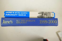 Two volumes, Jane's All the World's Aircraft, 1945-6 and 1999-2000