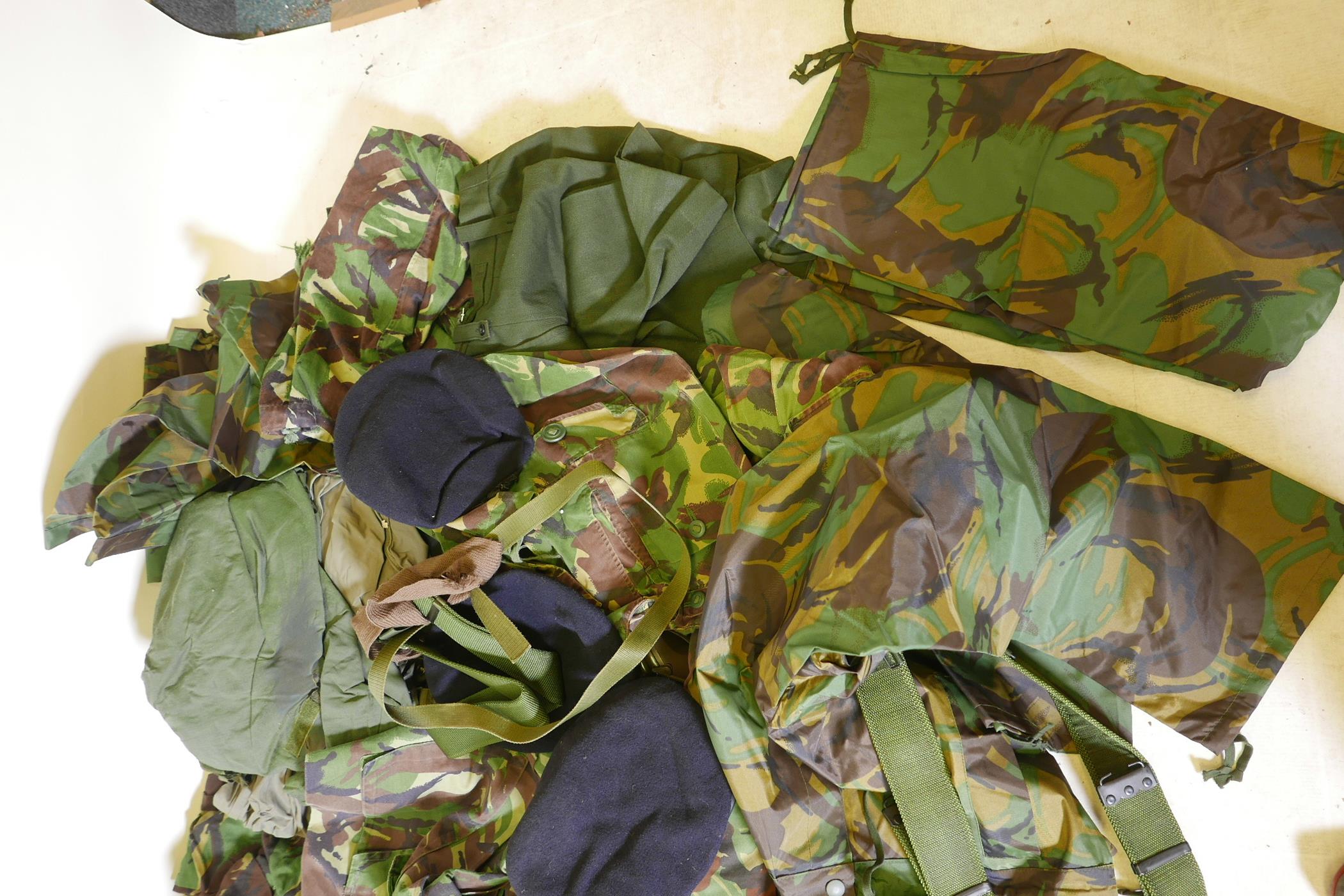 A large quantity of British Army uniforms and equipment including waterproofs, three boxes - Image 4 of 4