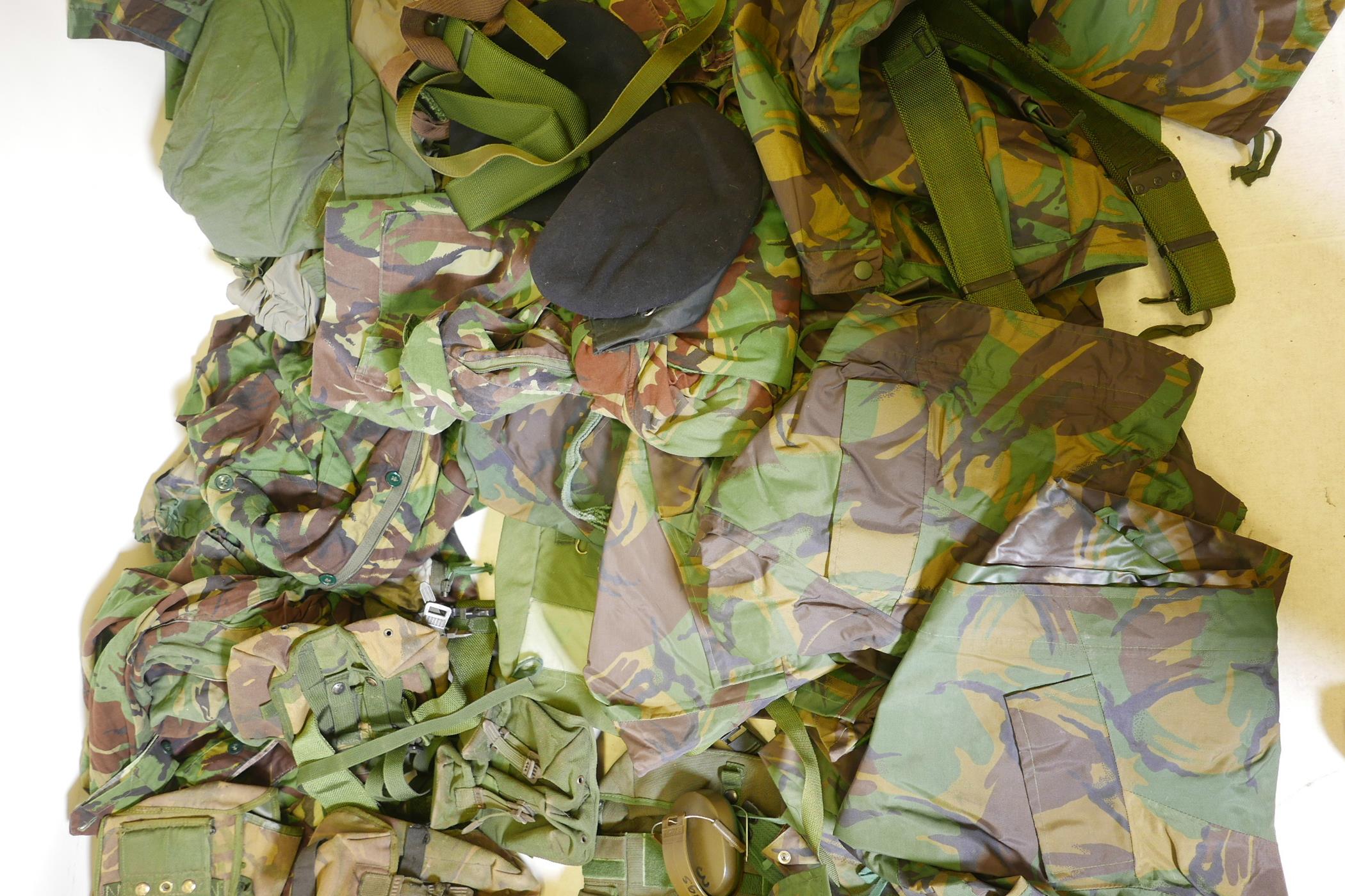 A large quantity of British Army uniforms and equipment including waterproofs, three boxes - Image 3 of 4