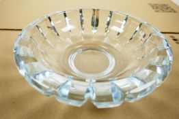 An Orrefors cut glass shallow bowl, 8½" diameter