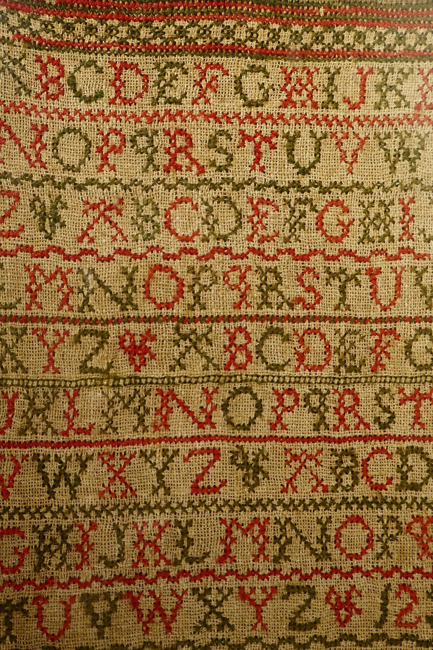 An early C19th hand stitched sampler in cross stitch by 'Jane Meek - 1822' (sister of Janet Meek), - Image 4 of 7