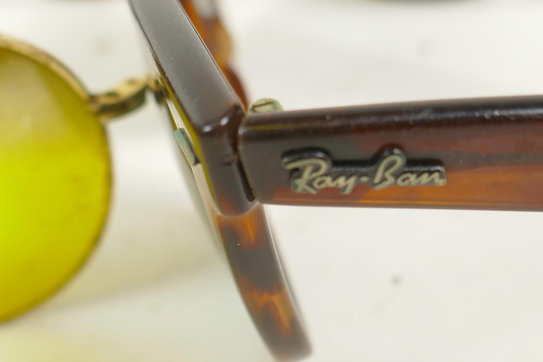 A collection of vintage sunglasses including Ray Bans - Image 6 of 8