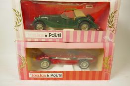 A Tonka Polistic die cast and plastic scale model Maserati 250F racing car, and a Tonka Polistic