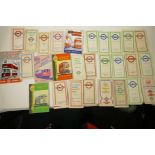 A collection of bus and tram related booklets, maps, route planners etc