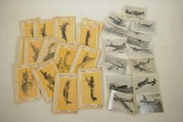 A set of 36 Ardath Tobacco Co. collector's cards, 'Modern Aircraft', together with a set of 41