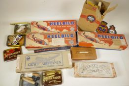 A quantity of Keelbild Grace Aeroplanes and Worcraft scale model solid wood aircraft made as