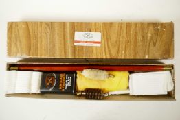 A Pointer British Made Shooting Accessories gun cleaning and care kit, made by SSM Interational,