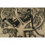 Monica Rawlins (British, 1903-1990), 'Narcissa the Negress', limited edition woodcut, signed and