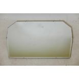 An early C20th Art Deco mirror, 30" x 19"