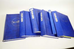 Six bound volumes of Propliner magazine, various dates between 1982 and 1994