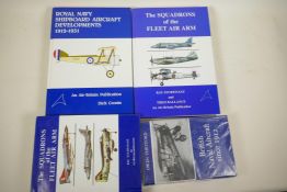 Four volumes relating to the Fleet Air Arm, Squadrons of the Fleet Air Arm - Sturtivant & Balance,