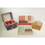 A set of six 1960s boxed Ravenhed 'Chunkies' glasses, and other 60s/70s glassware