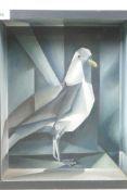 Marlies du Vallon Lohan, 'Seagull in Box', purchased from the Royal Academy Summer Exhibition 1985