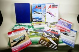 A bound set of Air Britain Aviation World magazines, 2004/5/6, together with a quantity of
