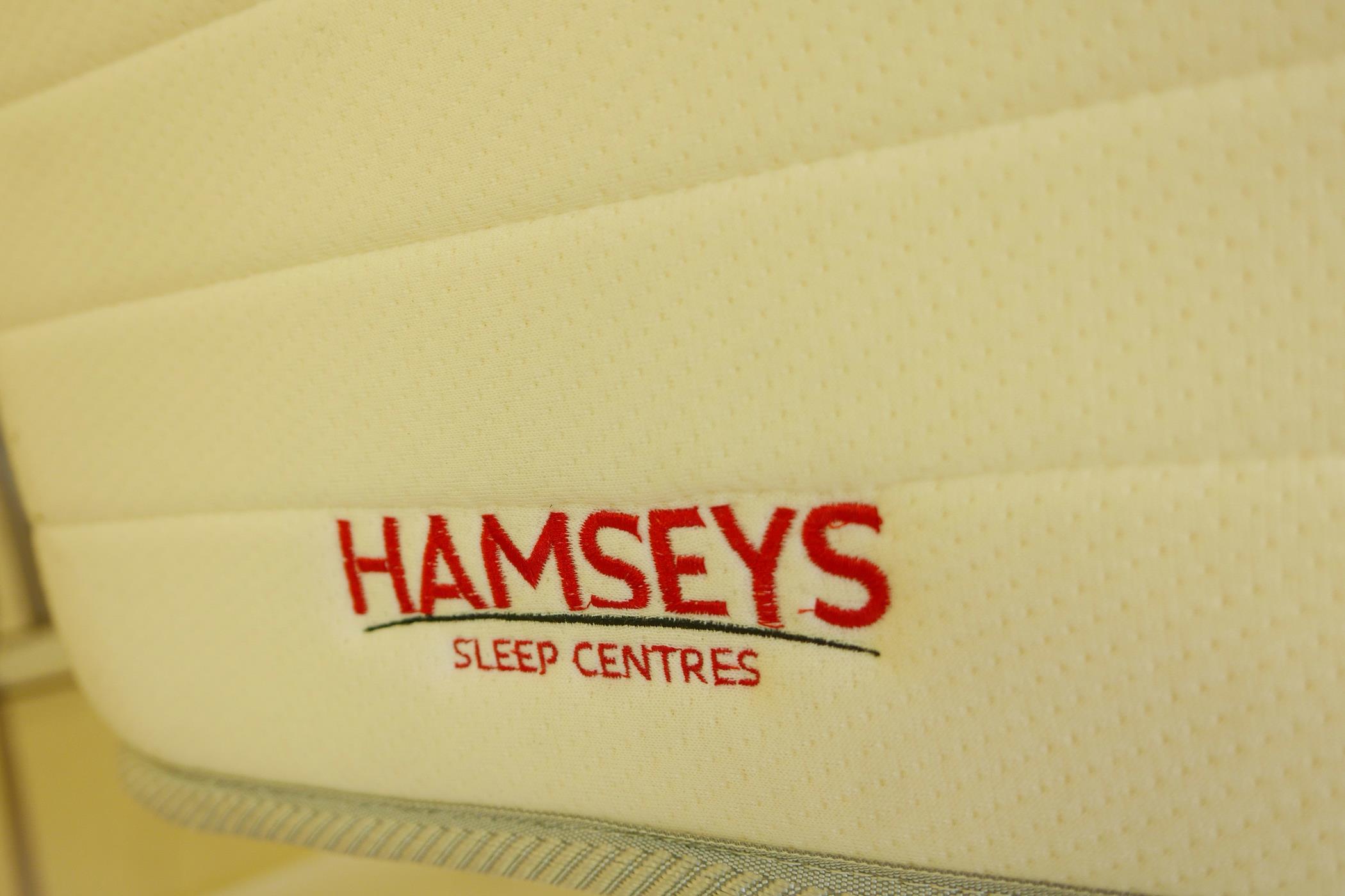 A 1970s single bed frame and head board by Myer, with a Hamseys Sleep Centres Premier 4000 firm - Image 5 of 6