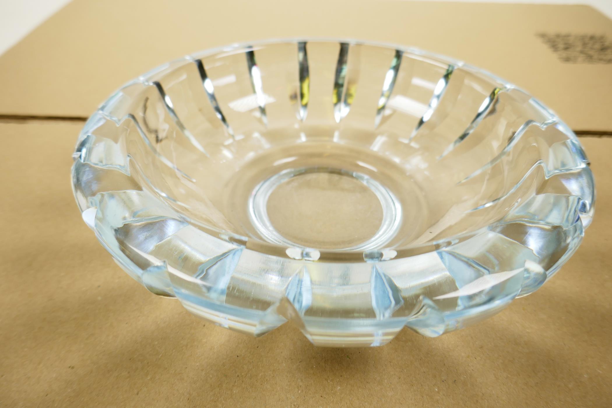 An Orrefors cut glass shallow bowl, 8½" diameter - Image 2 of 2