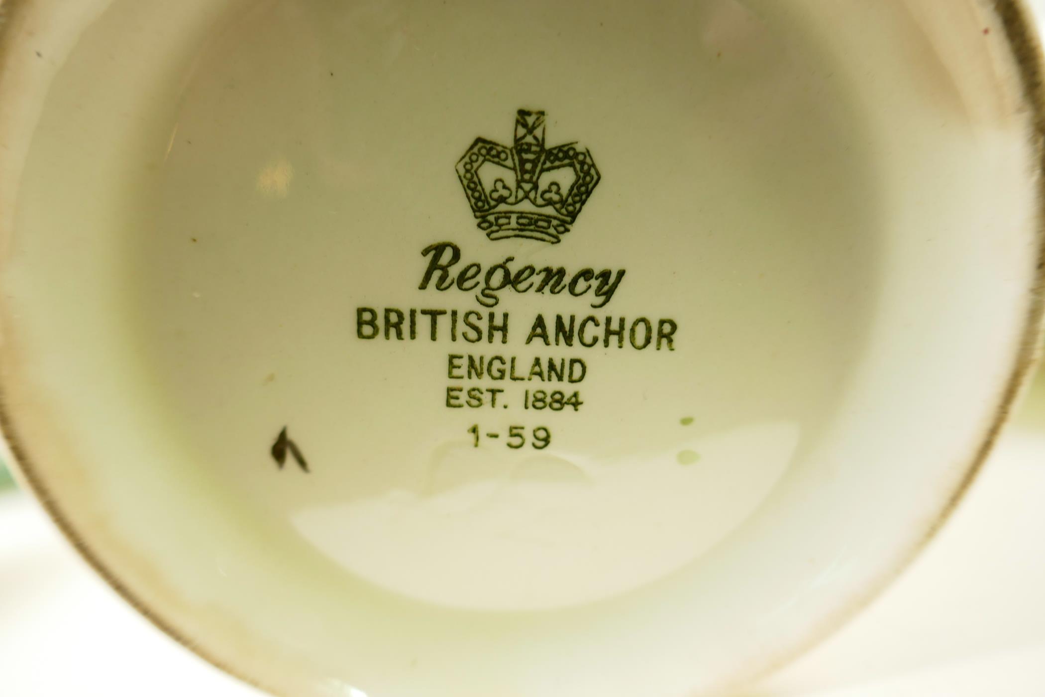 A quantity of Victorian ceramics including a part tea service of C19th Asbury Longton Green Dragon - Image 3 of 9