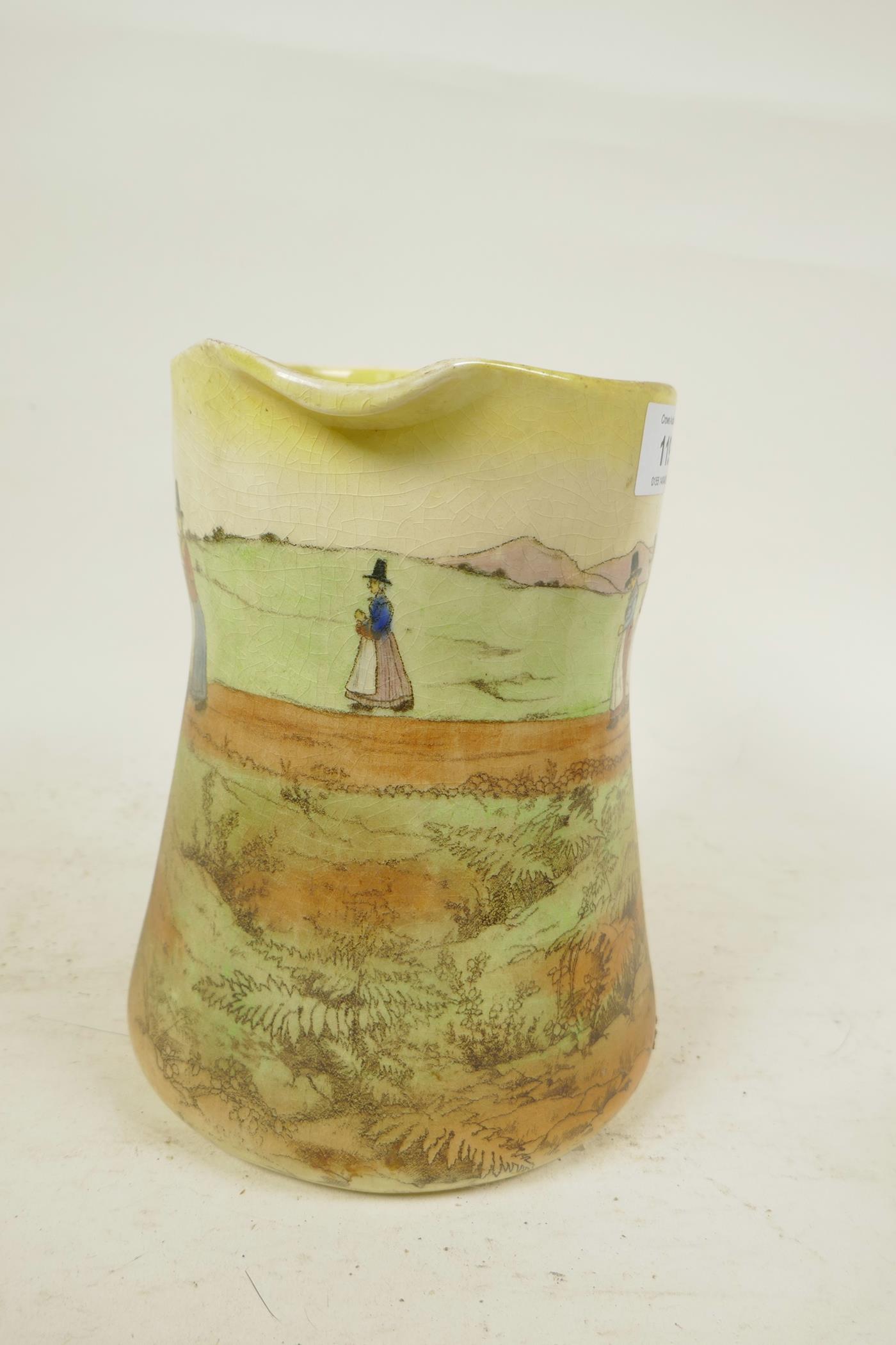 A Royal Doulton 'Welsh Ladies' water jug, 7½" high - Image 2 of 4